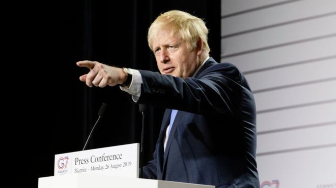 El primer ministro británico, Boris Johnson, anuncia que llegó a un acuerdo sobre el Brexit con la Unión Europea.