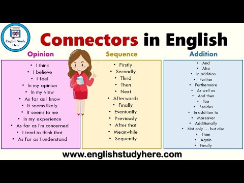 English connectors!