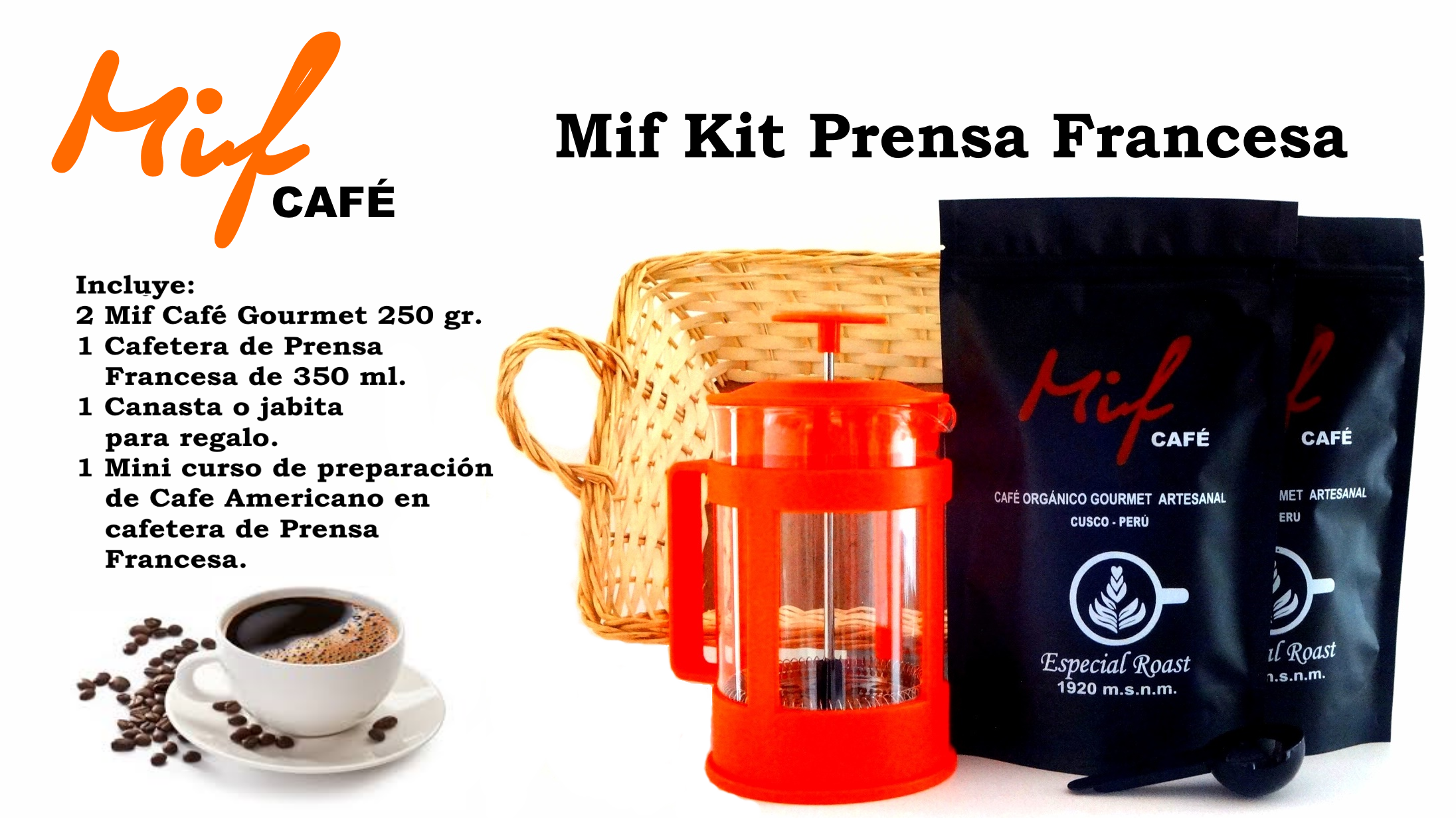 Kit Mif Café Prensa Francesa para regalo!