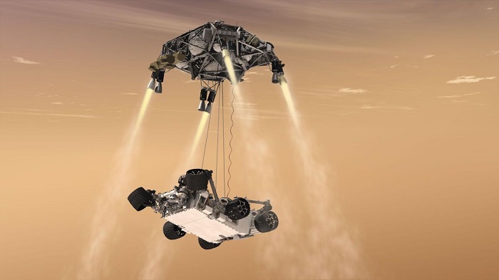 El video muestra el espectacular aterrizaje en Marte del rover Perseverance.
