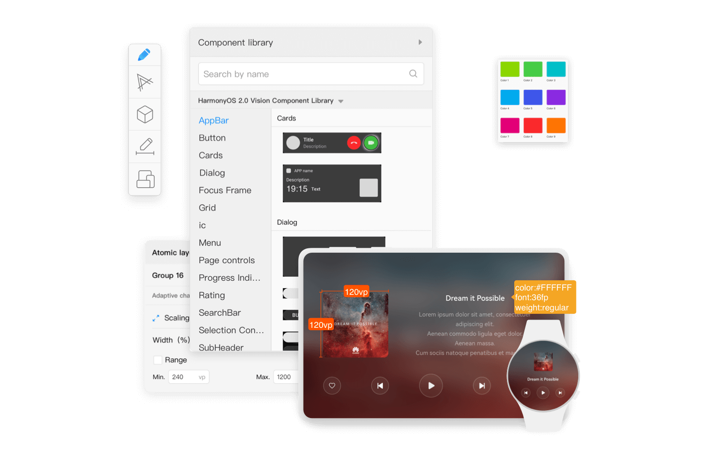 HarmonyOS 2.0 design tool.