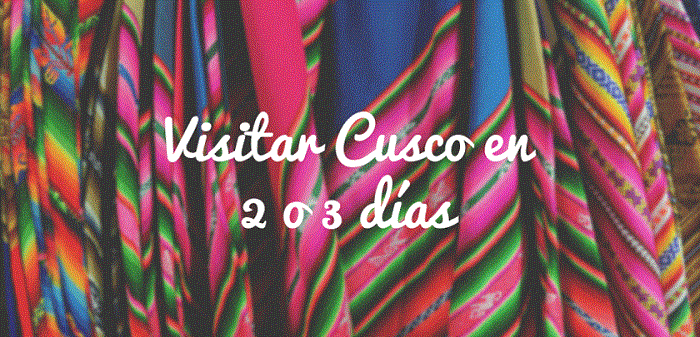 2. Planea cuantos días estarás en Cusco.